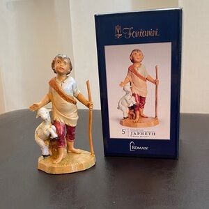 Fontanini LIMITED EDITION Japheth Figurine with Lamb 5”